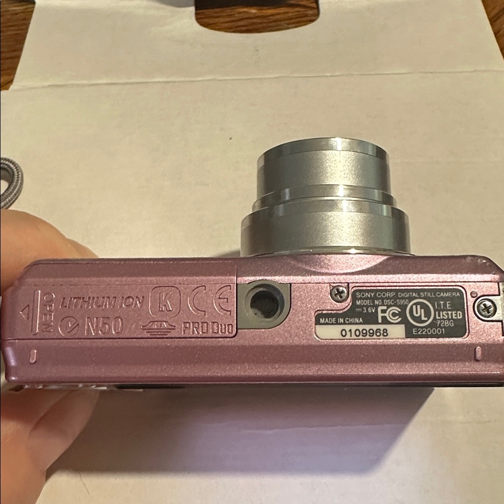 Sony Cyber-shot PINK DSC-S950 Original box manual battery charger bag PARTS ONLY - Picture 13 of 16